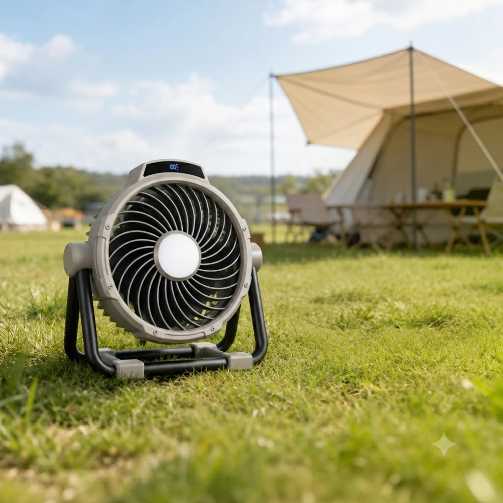 Premium 20.000mAh Zelt-Ventilator – Wiederaufladbar mit Fernbedienung