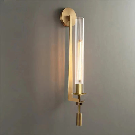 ADELIER – Luxus Wandleuchte aus Messing & Glasröhren