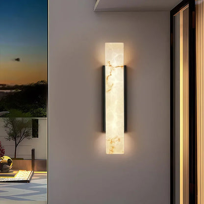 MARBLE – Moderne Outdoor-Wandleuchte aus edlem Marmor