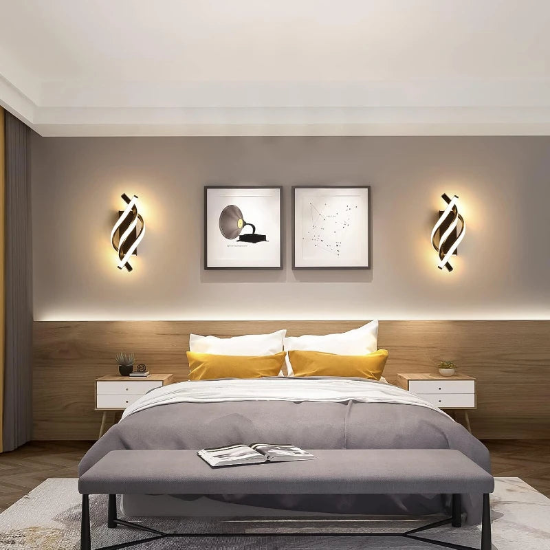HELIX – Moderne LED-Wandleuchte mit geschwungenem Spiral-Design