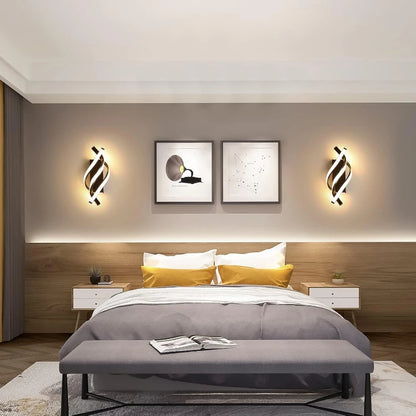 HELIX – Moderne LED-Wandleuchte mit geschwungenem Spiral-Design