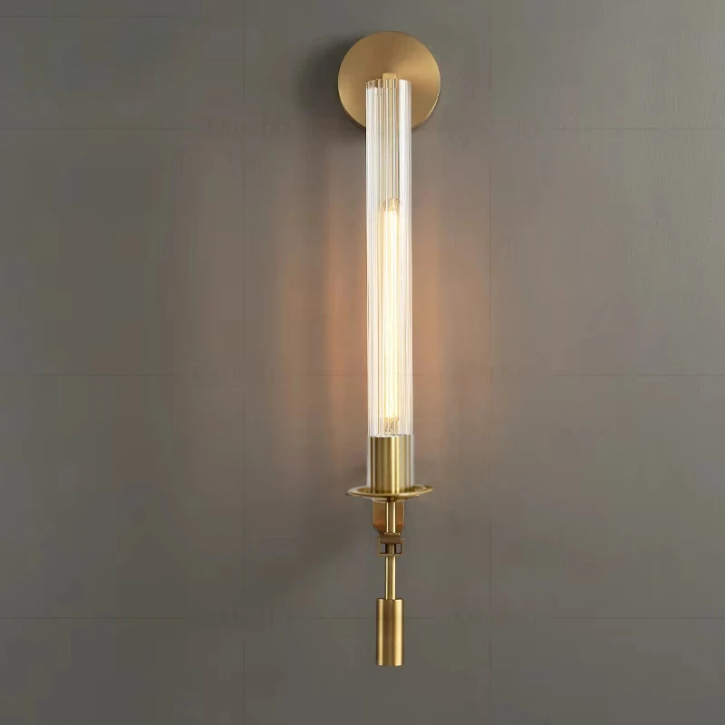 ADELIER – Luxus Wandleuchte aus Messing & Glasröhren
