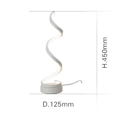 TWIST – Moderne LED-Tischleuchte im geschwungenen Spiral-Design
