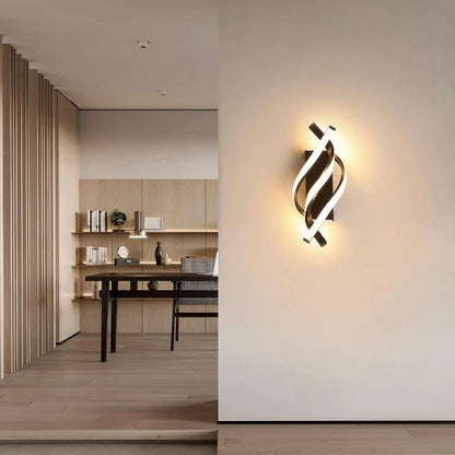 HELIX – Moderne LED-Wandleuchte mit geschwungenem Spiral-Design
