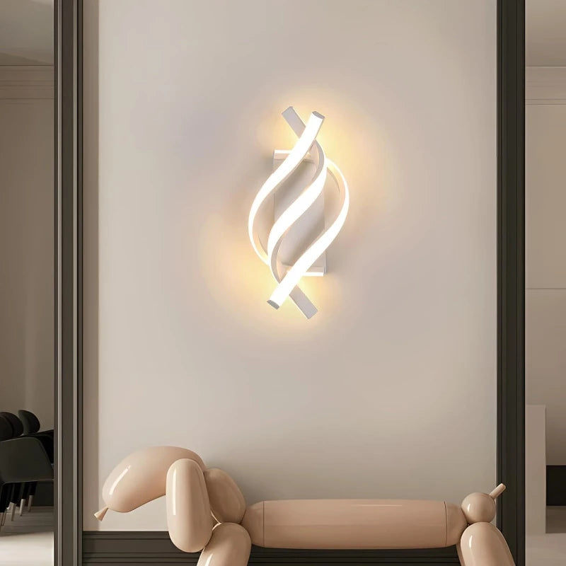 HELIX – Moderne LED-Wandleuchte mit geschwungenem Spiral-Design