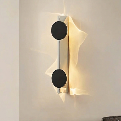 LED Wellen-Wandleuchte – Drehbar & Design-orientiert – Warmweiß, Metall