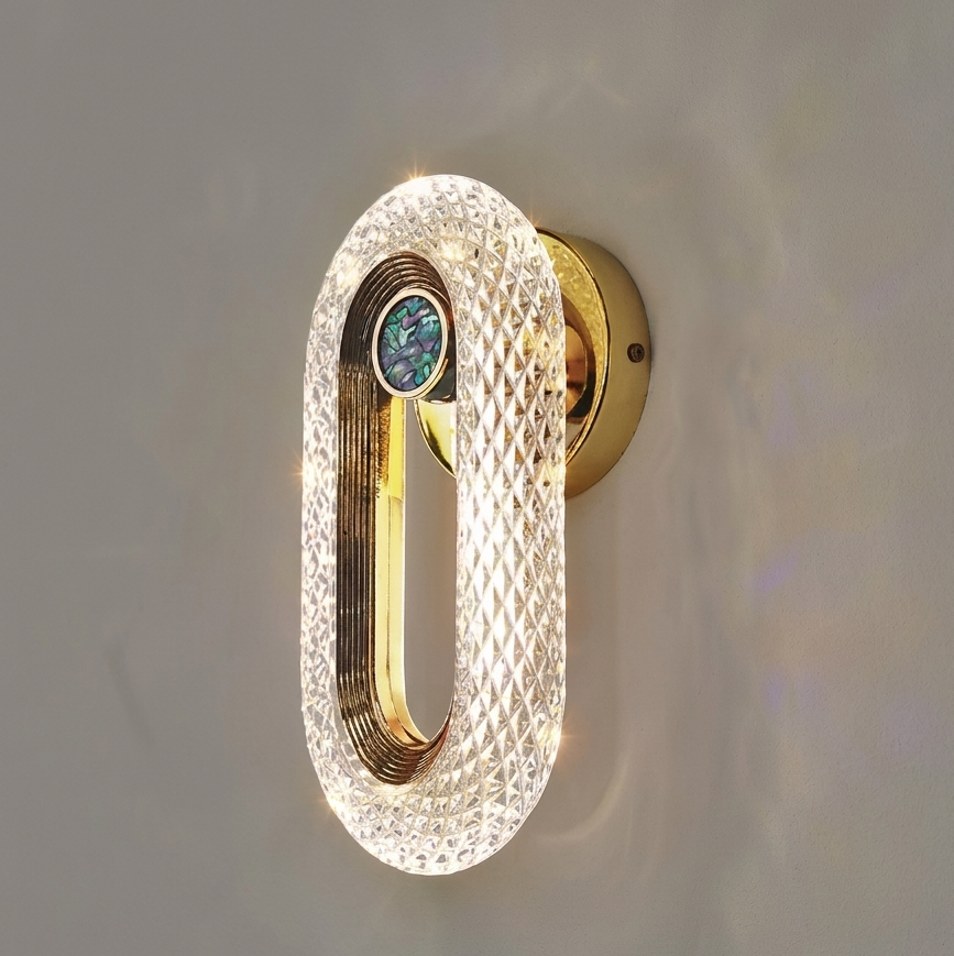 NORDIC ELEGANCE – Moderne Designer-Wandleuchte mit Acryl-Effektglas