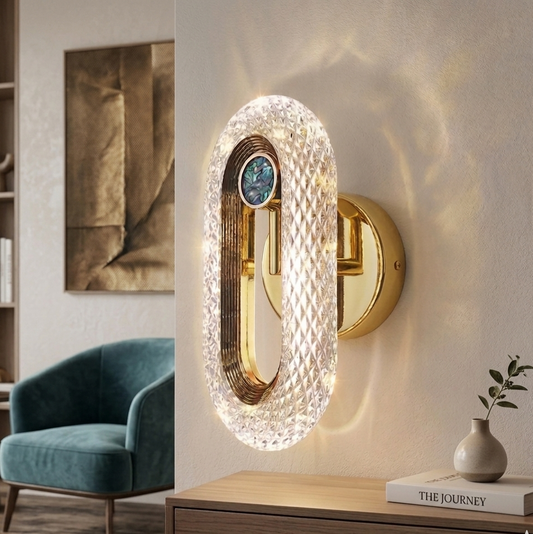 NORDIC ELEGANCE – Moderne Designer-Wandleuchte mit Acryl-Effektglas