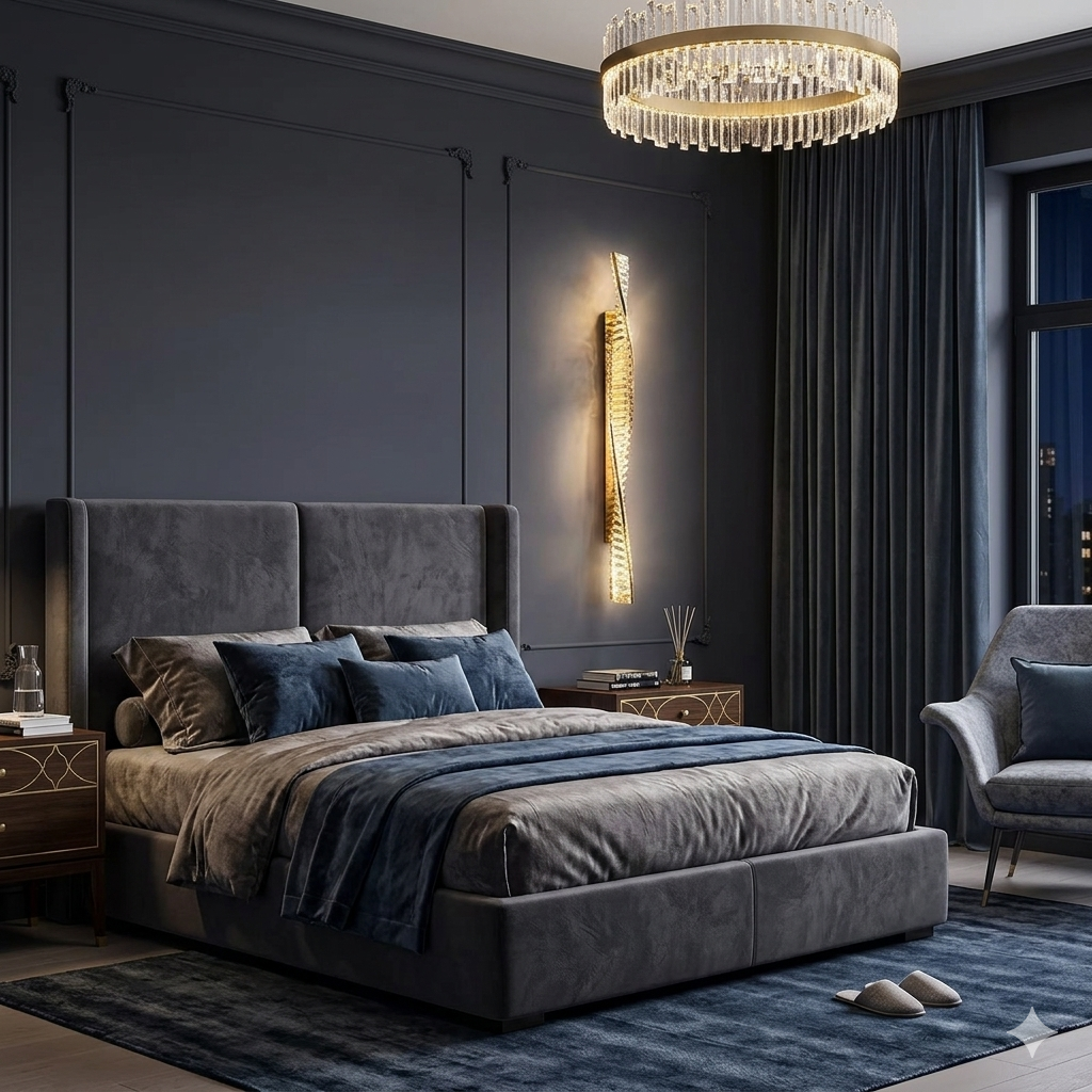 AURELIA – Luxus Kristall-Wandleuchte Gold (H100cm)