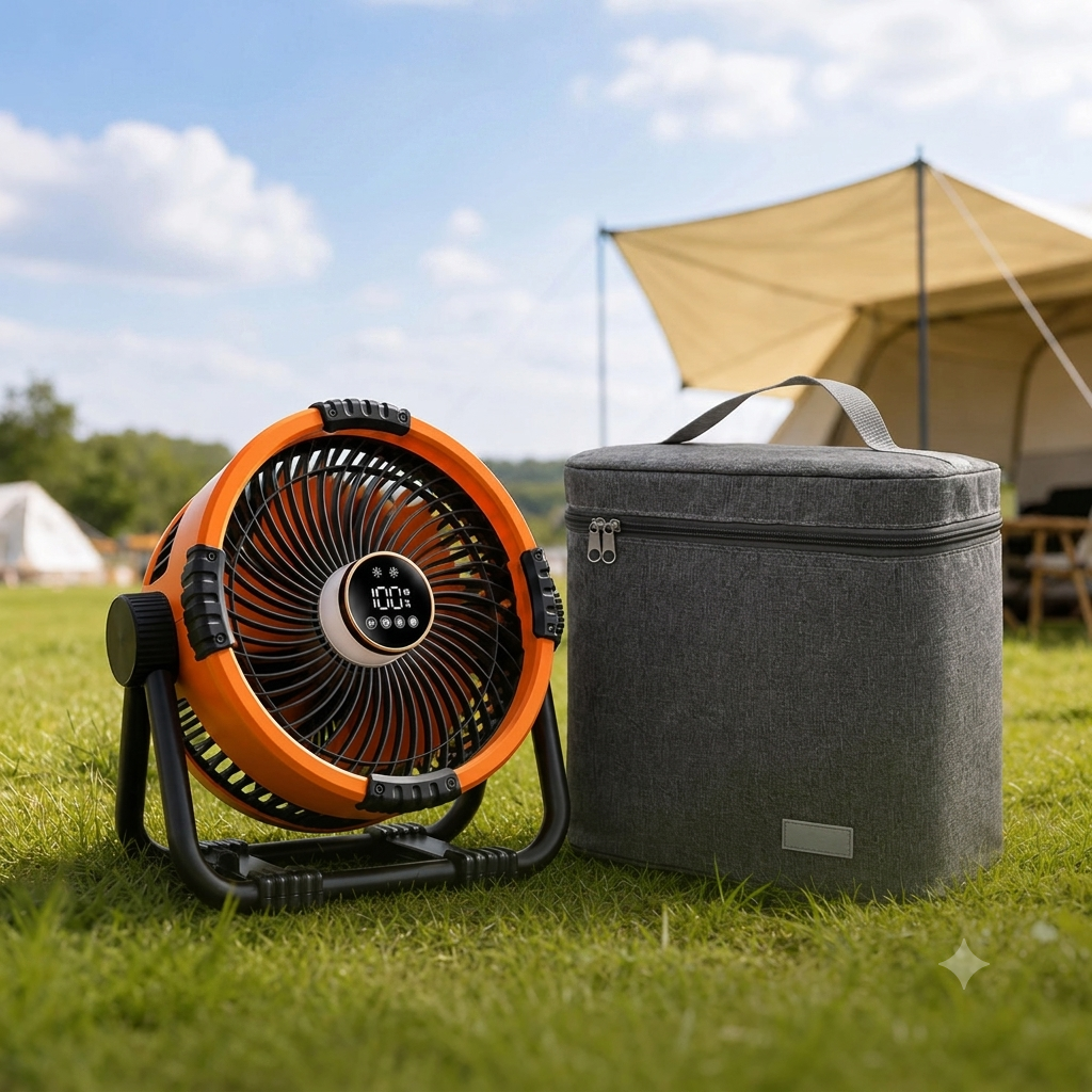 Premium 20.000mAh Zelt-Ventilator – Wiederaufladbar mit Fernbedienung