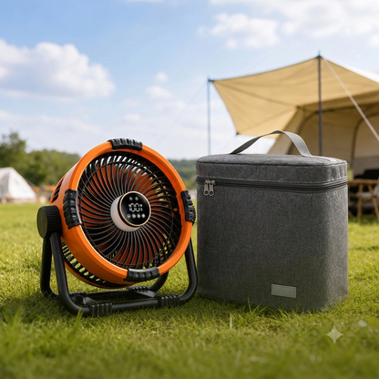 Premium 20.000mAh Zelt-Ventilator – Wiederaufladbar mit Fernbedienung