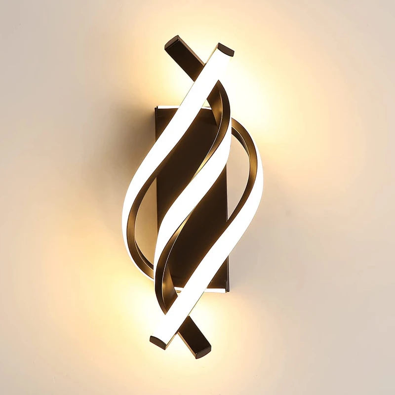 HELIX – Moderne LED-Wandleuchte mit geschwungenem Spiral-Design