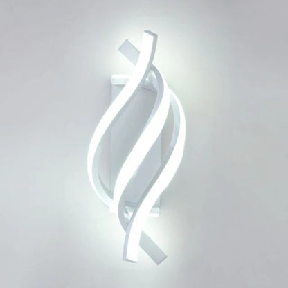 HELIX – Moderne LED-Wandleuchte mit geschwungenem Spiral-Design